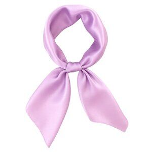 Lavender Purple  Satin Scarf 19x19, Western Cowboy Cowgirl Bandana, Boho Coastal